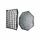 NiceFoto Umbrella Frame Softbox with Grid สำหรับไฟ LED วิดีโอระดับมืออาชีพที่มีตัวยึด Bowens 