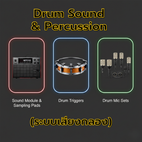 Drum Sound & Percussion (ระบบเสียงกลอง)