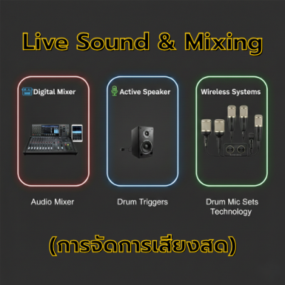 ระบบ Live Sound & Mixing (การจัดการเสียงสด)