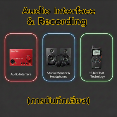 Audio Interface & Recording (การบันทึกเสียง)